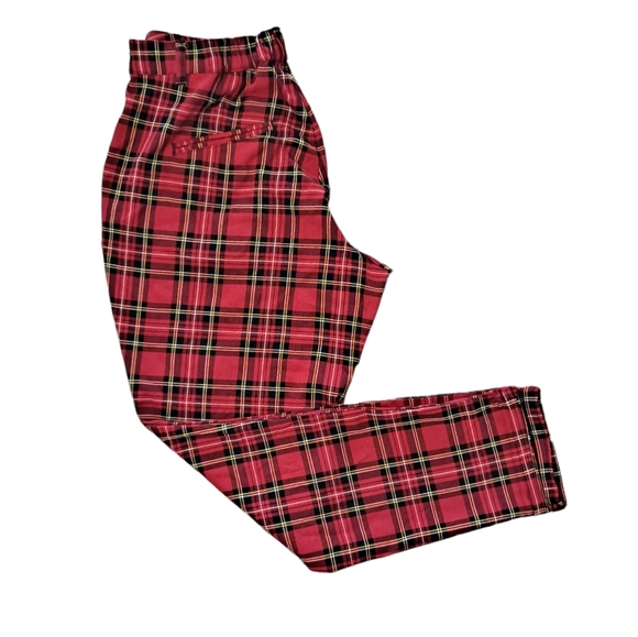 Hot Topic red plaid high rise pants - Picture 8 of 15